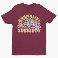 Image 4 of Normalize Sobriety | Recovery Shirt