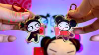 Image 2 of Pucca and Garu Magnetic Keychains