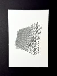 Image 1 of Moiré Study 02 — 5x7" pen plot