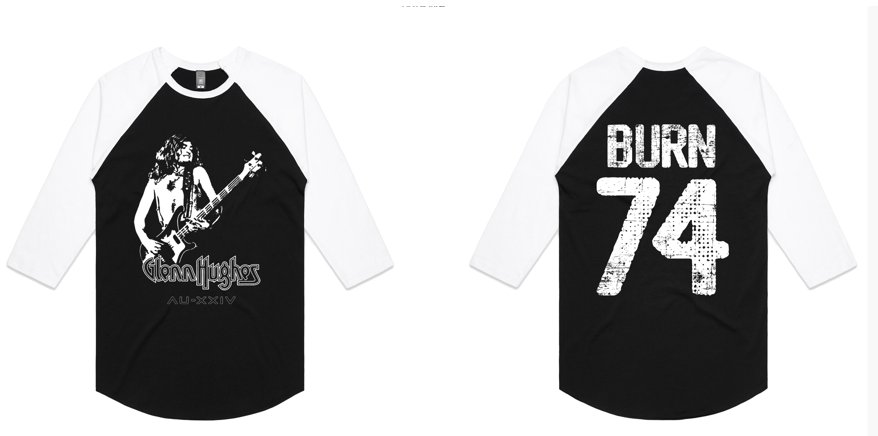 Image of GLENN HUGHES - Burn 74 - AUSSIE RAGLAN