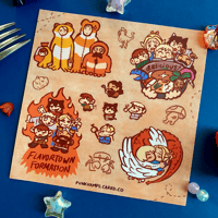 Image 1 of dunmeshi sticker sheet