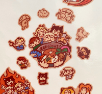 Image 2 of dunmeshi sticker sheet