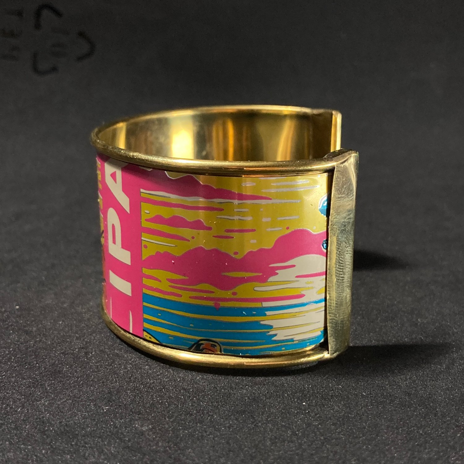 Image of CRAFTED | Figueroa Mountain Upcycled Beer Can Cuff - Polished Brass