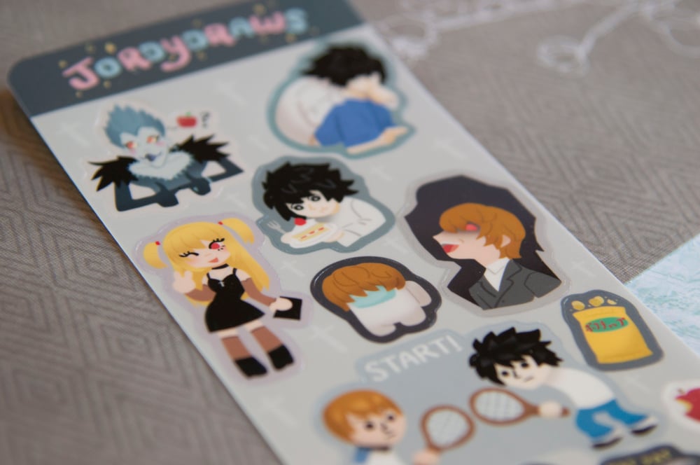 Image of Death Note Sticker Sheet