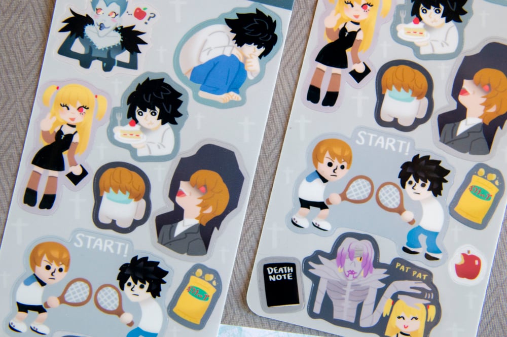 Image of Death Note Sticker Sheet