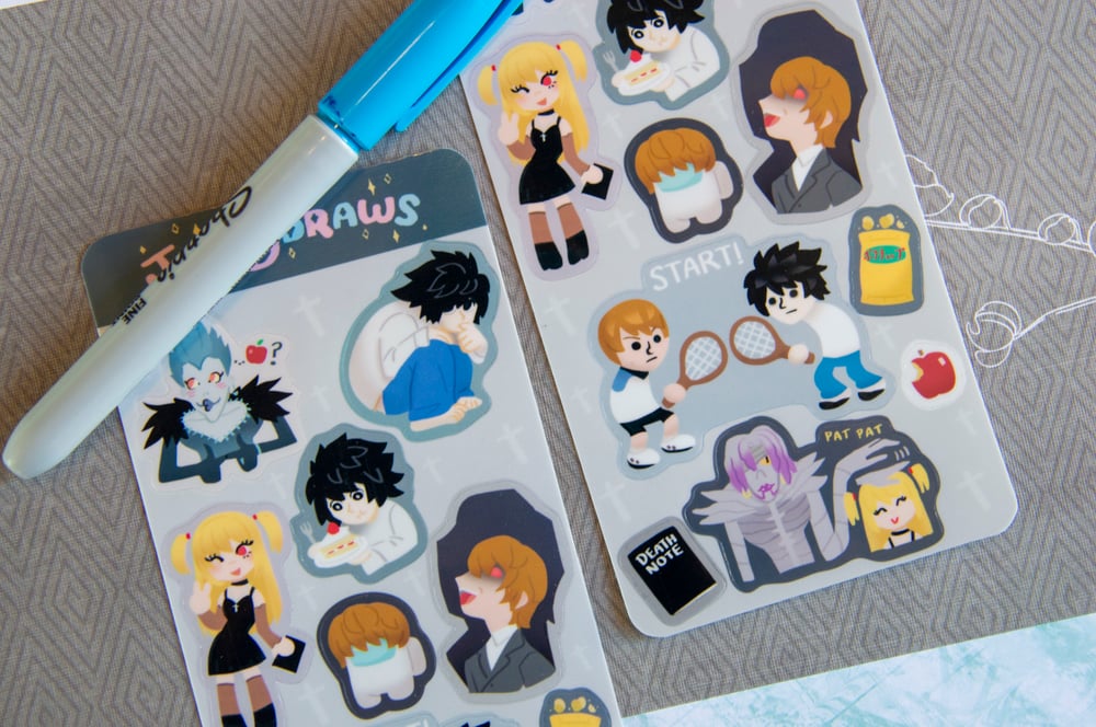 Image of Death Note Sticker Sheet