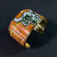 Image 1 of CRAFTED | Stone Tangerine Express Cuff - Polished Brass