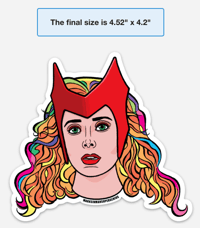 Image 4 of Wanda and Vision Sticker Combos