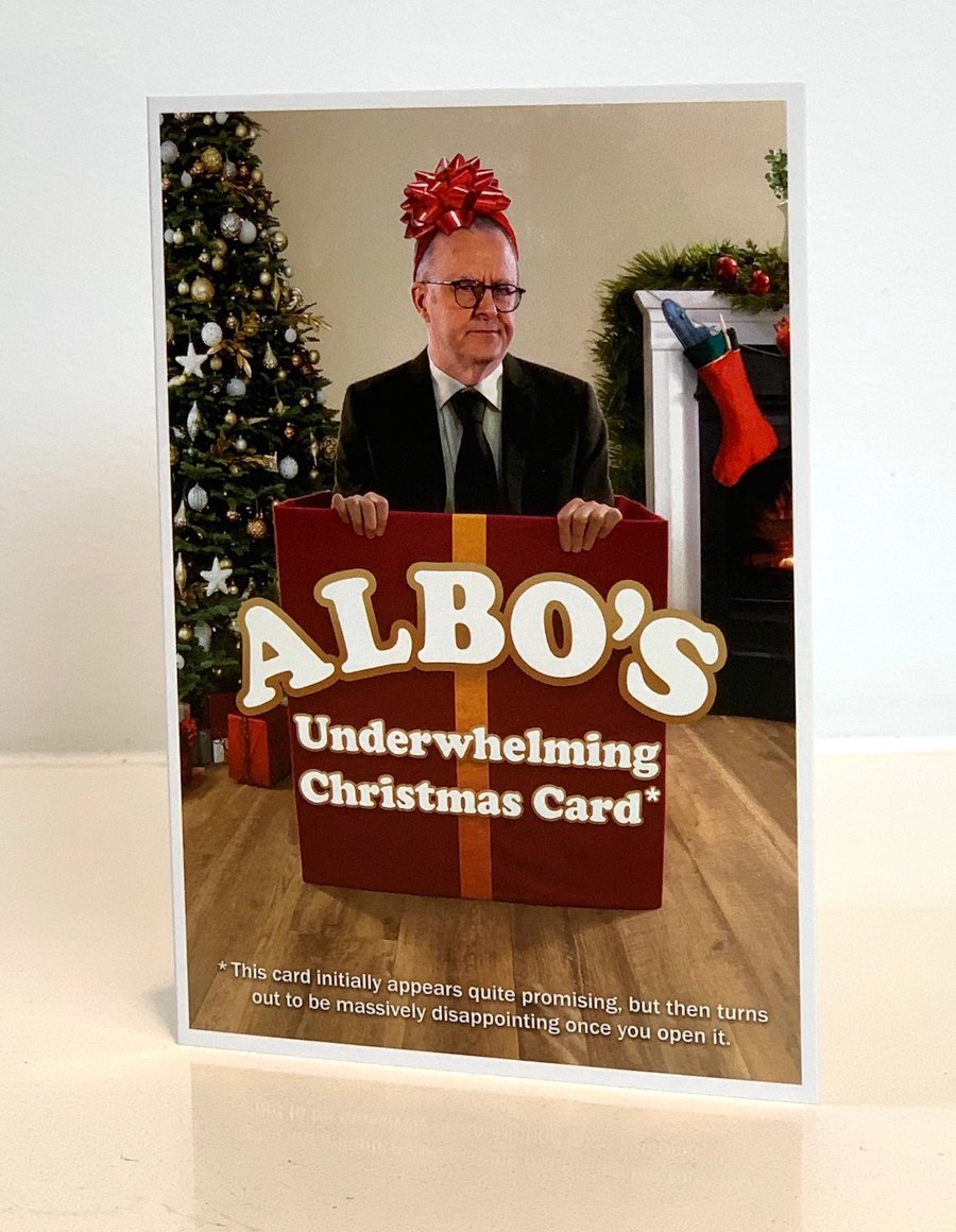 Image of Albo's Underwhelming Christmas Card