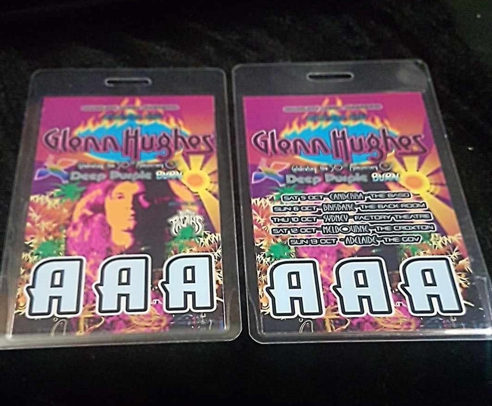 Image of GLENN HUGHES - TRIPLE AAA PASS AUSSIE TOUR