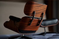 Image 5 of 1/6 Scale Eames Lounge Chair Dollhouse Miniatures dollhouse chair miniature chair