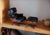 Image 12 of 1/6 Scale Eames Lounge Chair Dollhouse Miniatures dollhouse chair miniature chair