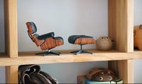 Image 14 of 1/6 Scale Eames Lounge Chair Dollhouse Miniatures dollhouse chair miniature chair