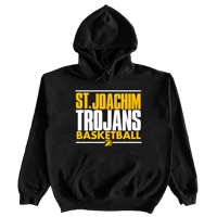 #092 St Joachim Trojans Basketball  - Black Hoodie
