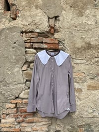 Image 1 of Camicia upcycling collettone bianco