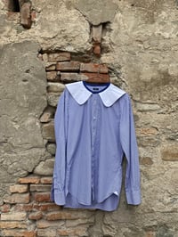 Image 1 of Camicia upcycling collettone bianco a righe