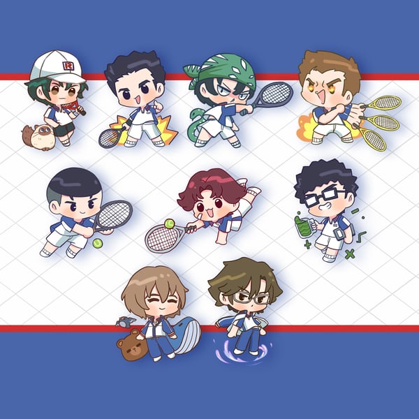 Image of Prince of Tennis Seigaku Stickers