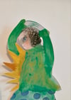 Sun Angel ~ Paper wall piece