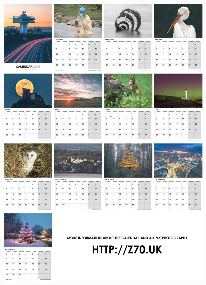Image of 2025 Photography Calendar