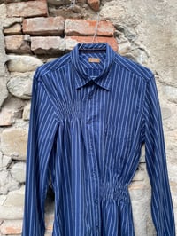 Image 2 of Camicia blu arricciata upcycling