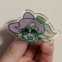 Image 1 of Splatoween Marie foiled acrylic pin