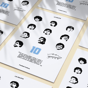 Image of Maradona 10 print