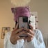 Cutie Kitty Charm Beanie - Purple / Silver Image 2