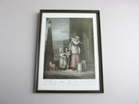 Image 1 of Cries of London 'Milk Below Maids' by Francis Wheatley (1747-1801) Vintage Art Print, Framed