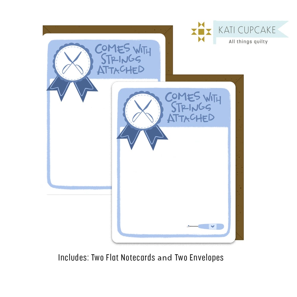 Image of Strings Attached - Flat Notecards