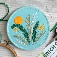 Image 1 of Tropical Sun Botanical Embroidery Kit