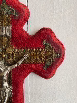 Image of Très ancien crucifix bénitier Napoléon III