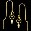 SWIRL String Earrings x Pearl Pendant