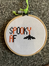 Image 1 of Spooky AF Cross Stitch