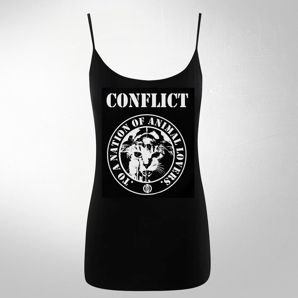 Image of CONFLICT To A Nation of Animal Lovers Strap Top