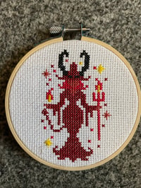 Image 1 of Devilish Cross Stitch Witch