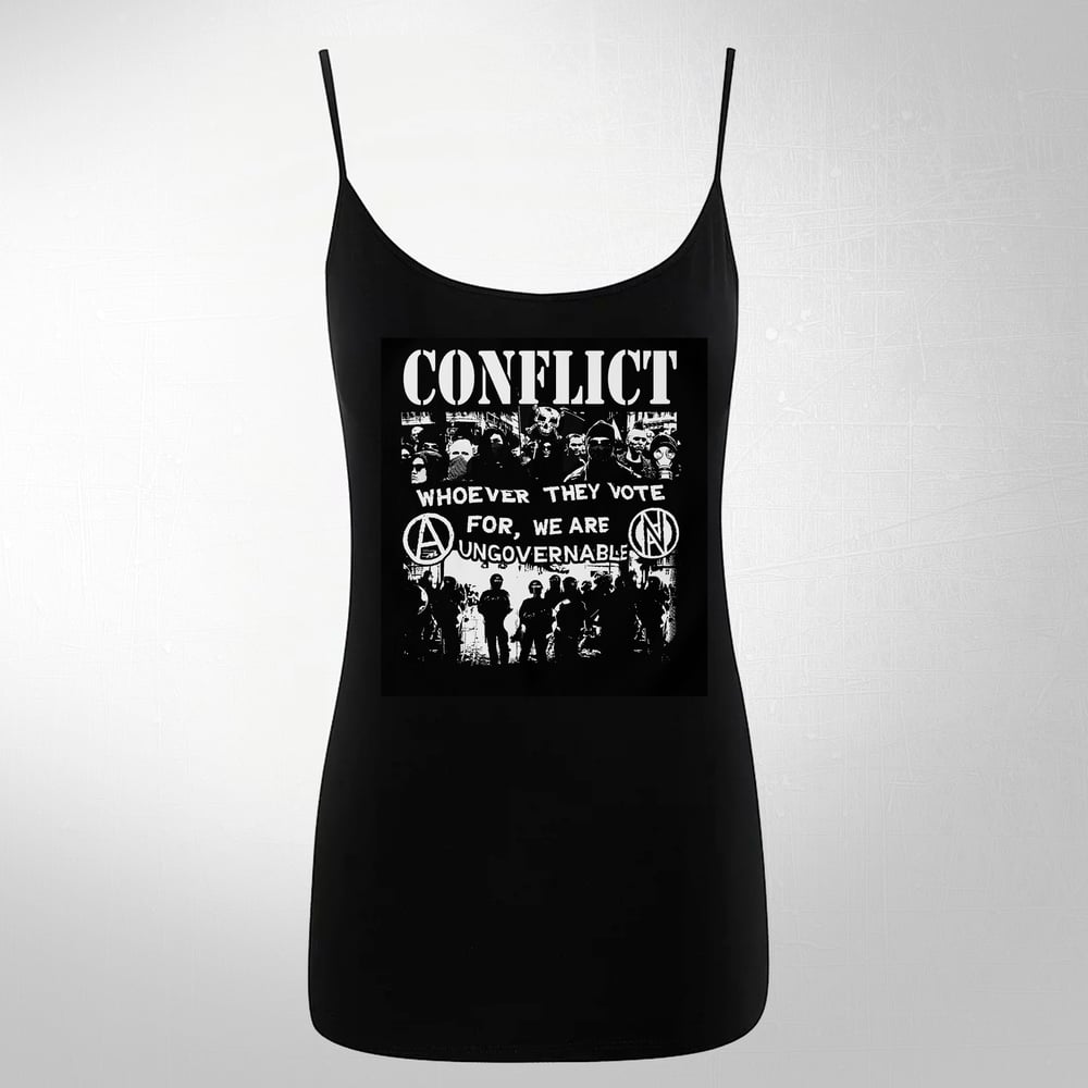 Image of CONFLICT We Are Ungovernable Strap Top