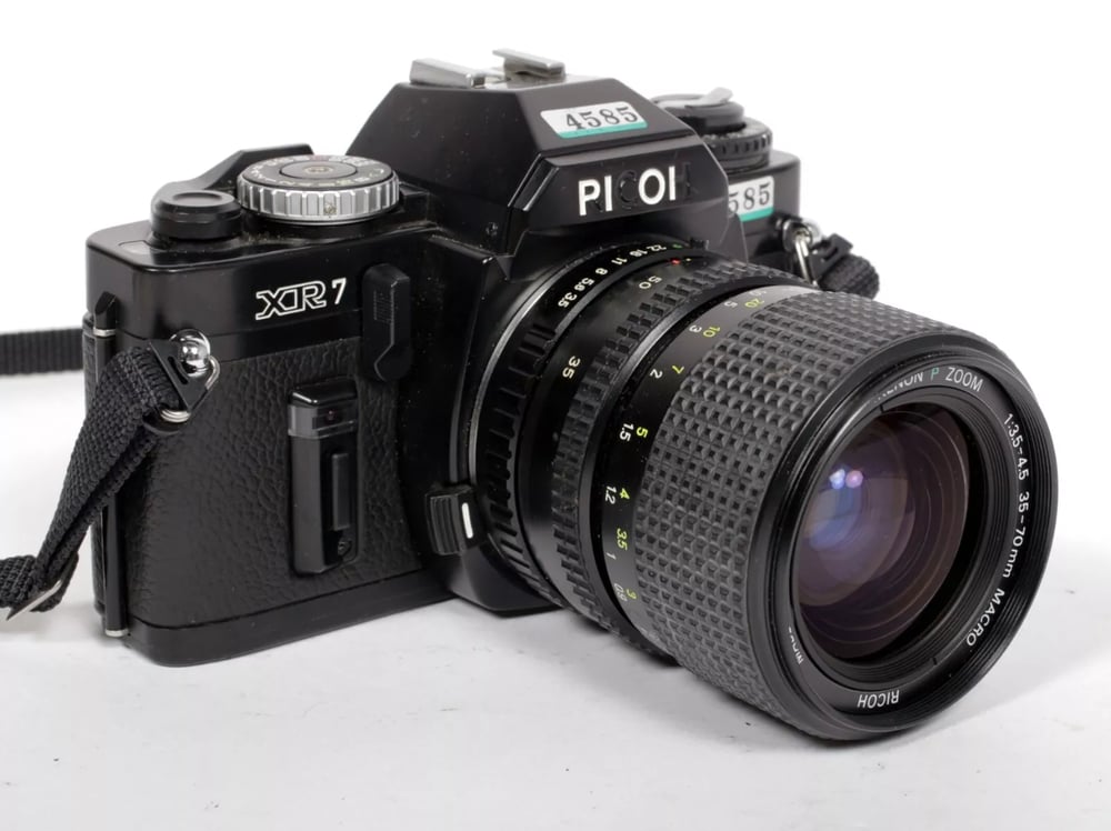 Image of Ricoh XR-7 35mm SLR Film Camera with 35-70mm Lens #4585 k1000 alternative