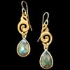 NUAGES BAROQUE Earring Petite - Hook x Labradorite