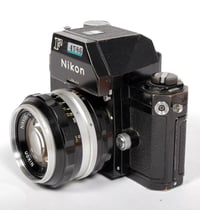 Image 3 of Nikon F Photomic BLACK 35mm SLR film camera with Nikkor 50mm F1.4 lens #4586