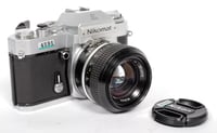 Image 1 of Nikon Nikkormat EL 35mm SLR film camera w/ 50mm F1.4 Nikkor lens #4591 *CLA*