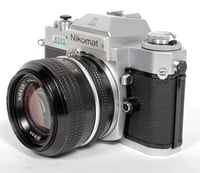 Image 3 of Nikon Nikkormat EL 35mm SLR film camera w/ 50mm F1.4 Nikkor lens #4591 *CLA*