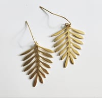 Image 2 of Fern Leaf Earrings