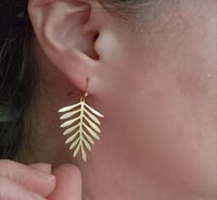 Image 3 of Fern Leaf Earrings