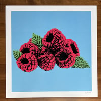 Raspberries 12x12" Print