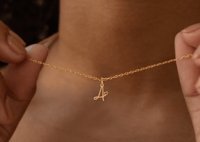 26 A-Z Letters Initial Pendant Necklaces
