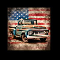 Image 1 of American Flag Truck