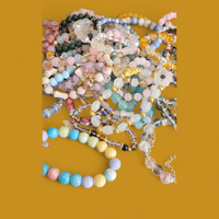 Image 3 of Crystal beaded and glass bracelets 