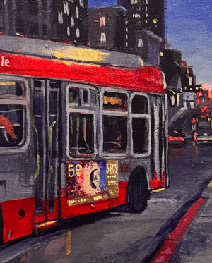 Print of "Looking onwards SFOS 2024 (ArtSpan x SFMTA Partnership)