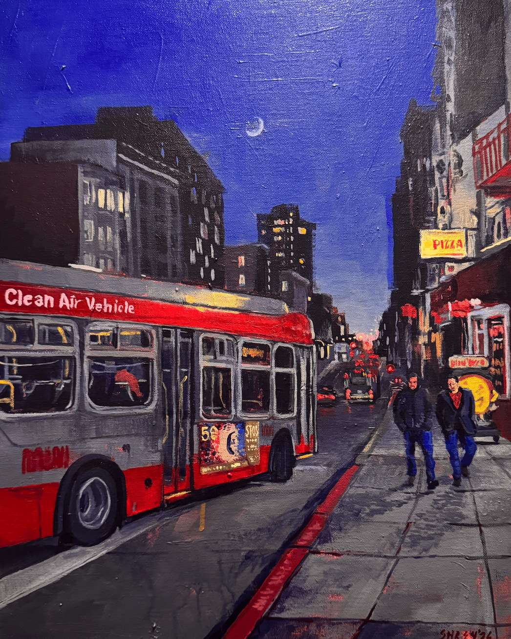 Print of "Looking onwards SFOS 2024 (ArtSpan x SFMTA Partnership)