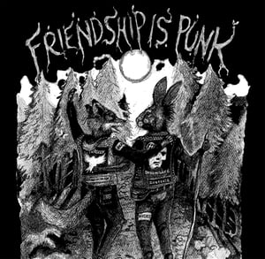 Image of "friendship is punk' backpatch